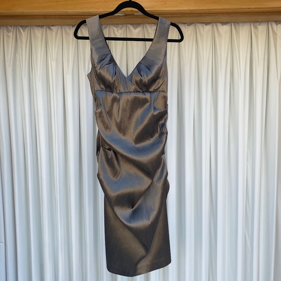 Sleeveless Bronze Cocktail Dress - Picture 1 of 5